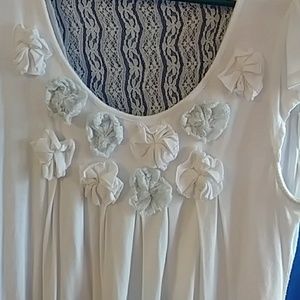 mine Tops - Country chic romantic top with lace detail mine Tops - Country chic romantic top with lace detail